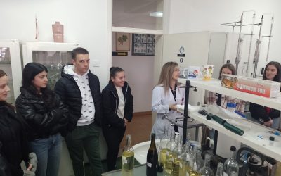 Учениците од гимназијата од четврта година ПМБ подрачје во посета на В.В. Тиквеш